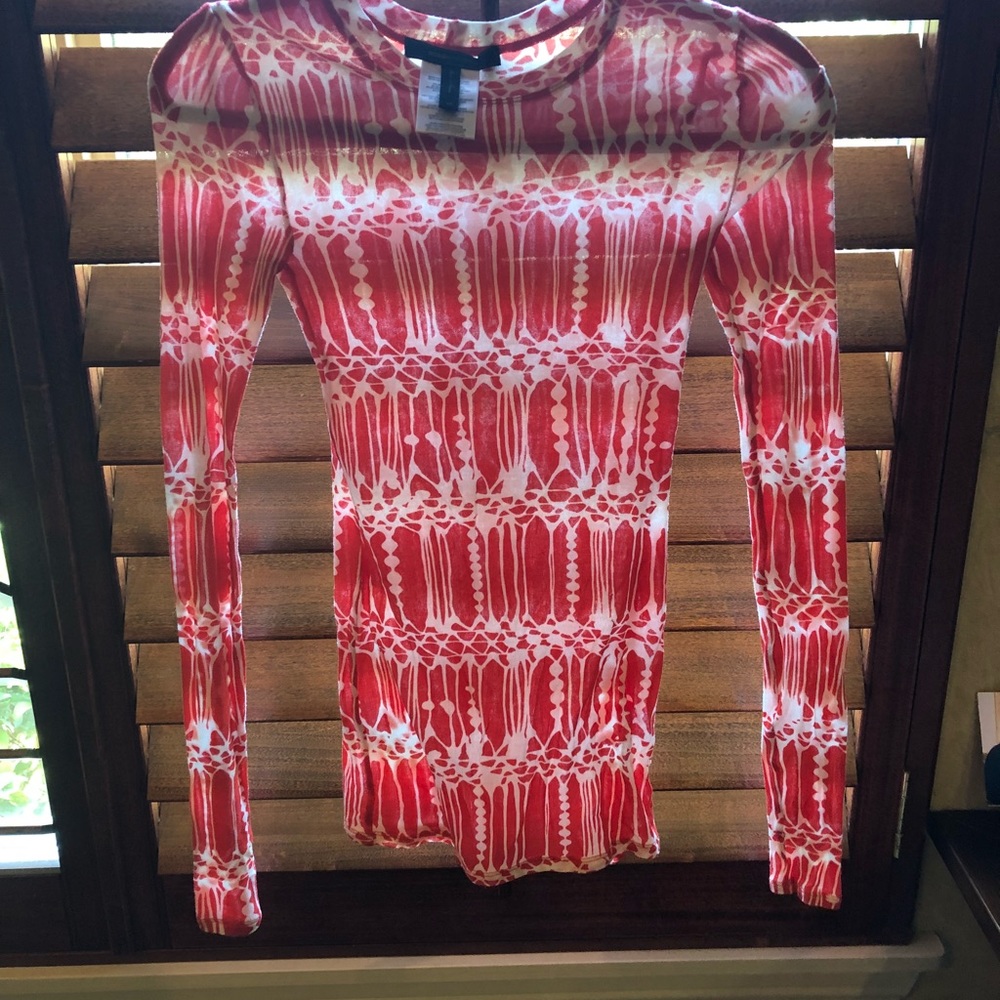 BCBGMAXAZRIA orange top